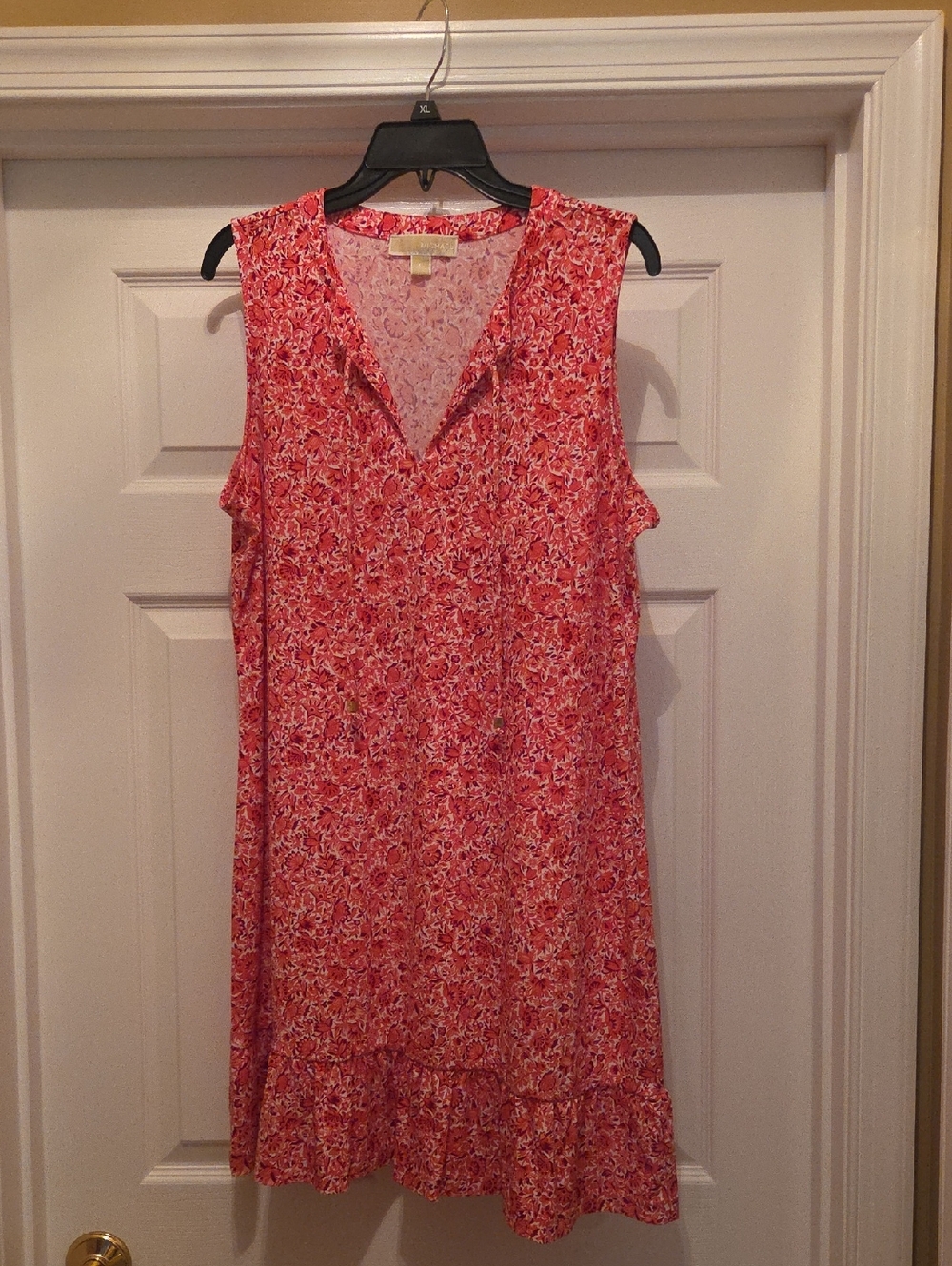 Michael Kors Pink Floral Sleeveless Dress